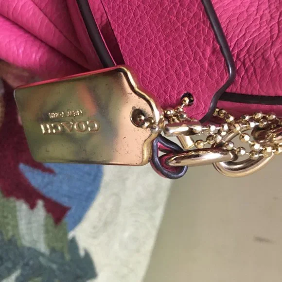 Authentic Coach Phoebe Shoulder Handbag Dahlia - Picture 4 of 12